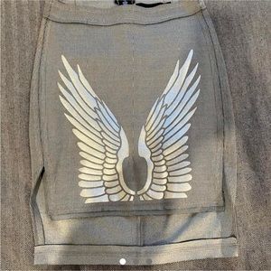 Midi pencil skirt with cool design